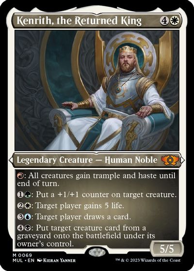 Kenrith, the Returned King (Foil Etched) card art