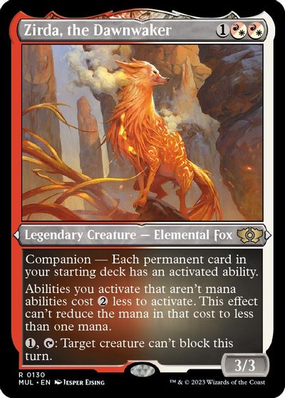 Zirda, the Dawnwaker (Foil Etched) card art