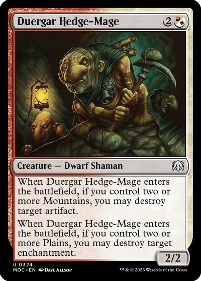 Duergar Hedge-Mage card art