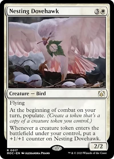 Nesting Dovehawk card art