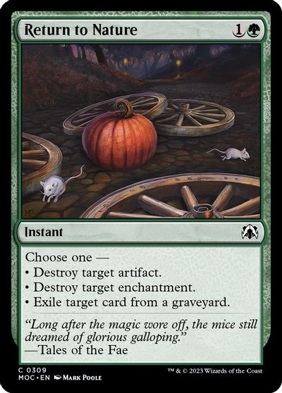 Return to Nature card art