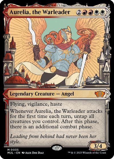 Aurelia, the Warleader card art