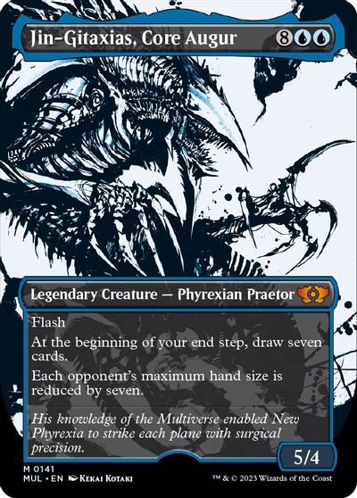 Jin-Gitaxias, Core Augur (Halo Foil) card art