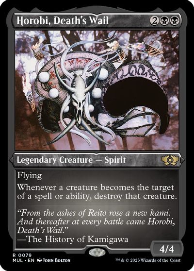 Horobi, Death's Wail (Foil Etched) card art