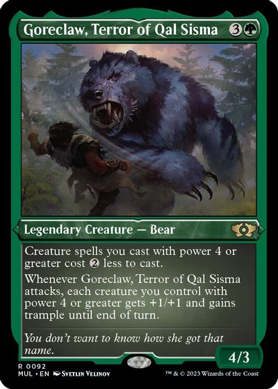 Goreclaw, Terror of Qal Sisma (Foil Etched) card art
