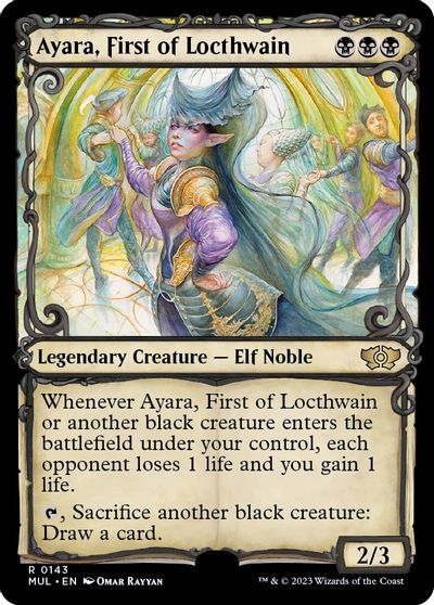 Ayara, First of Locthwain (Halo Foil) card art