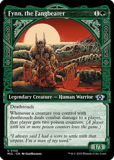 Fynn, the Fangbearer (Halo Foil) card art