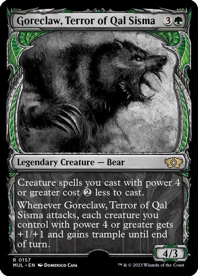 Goreclaw, Terror of Qal Sisma (Halo Foil) card art