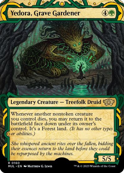 Yedora, Grave Gardener (Halo Foil) card art