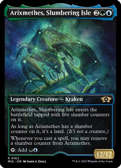 Arixmethes, Slumbering Isle (Halo Foil) card art