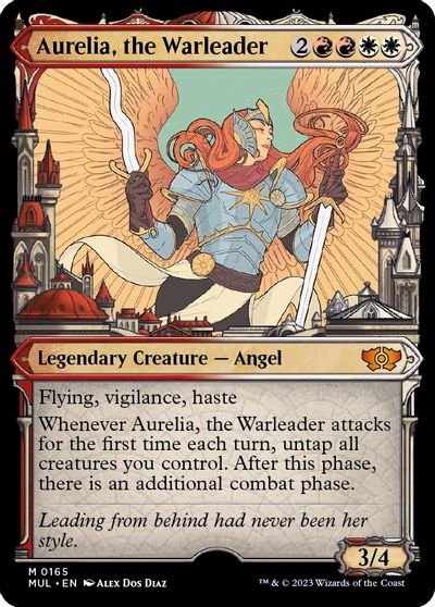 Aurelia, the Warleader (Halo Foil) card art