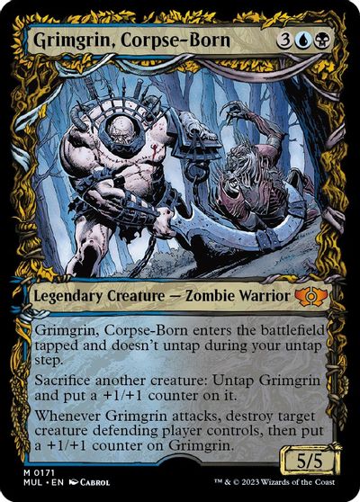 Grimgrin, Corpse-Born (Halo Foil) card art