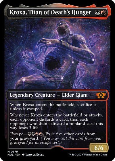 Kroxa, Titan of Death's Hunger (Halo Foil) card art