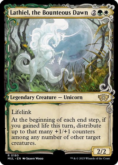 Lathiel, the Bounteous Dawn (Halo Foil) card art