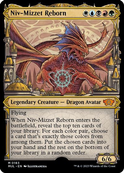 Niv-Mizzet Reborn (Halo Foil) card art