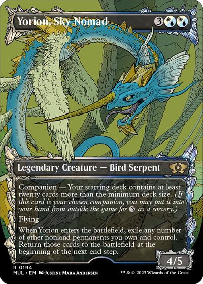Yorion, Sky Nomad (Halo Foil) card art
