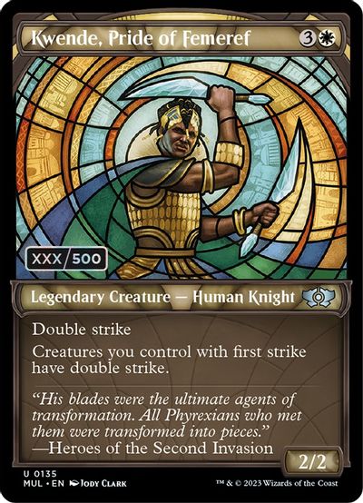 Kwende, Pride of Femeref (Serial Numbered) card art