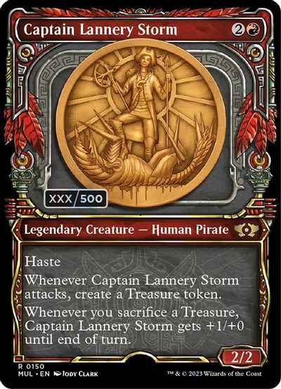 Captain Lannery Storm (Serial Numbered) card art