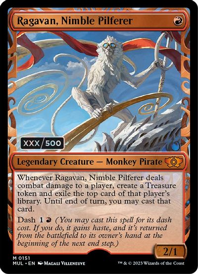 Ragavan, Nimble Pilferer (Serial Numbered) card art