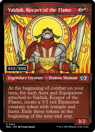 Valduk, Keeper of the Flame (Serial Numbered) card art