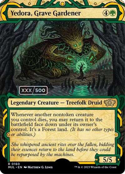Yedora, Grave Gardener (Serial Numbered) card art