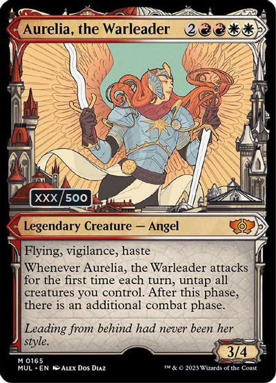 Aurelia, the Warleader (Serial Numbered) card art
