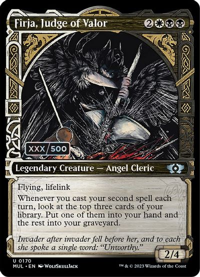 Firja, Judge of Valor (Serial Numbered) card art