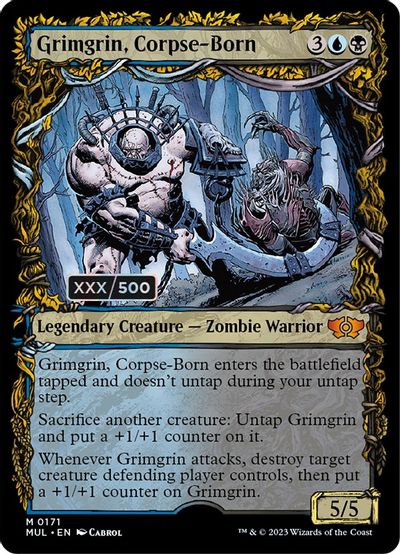 Grimgrin, Corpse-Born (Serial Numbered) card art