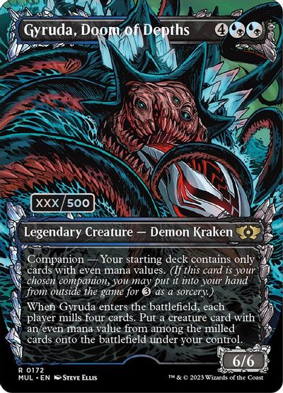 Gyruda, Doom of Depths (Serial Numbered) card art
