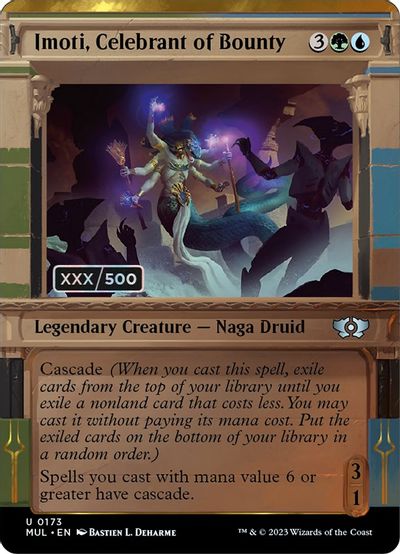 Imoti, Celebrant of Bounty (Serial Numbered) card art