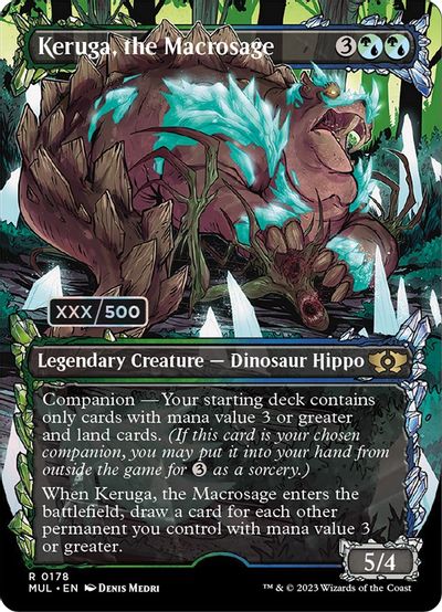 Keruga, the Macrosage (Serial Numbered) card art