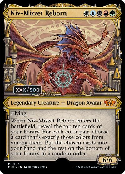 Niv-Mizzet Reborn (Serial Numbered) card art