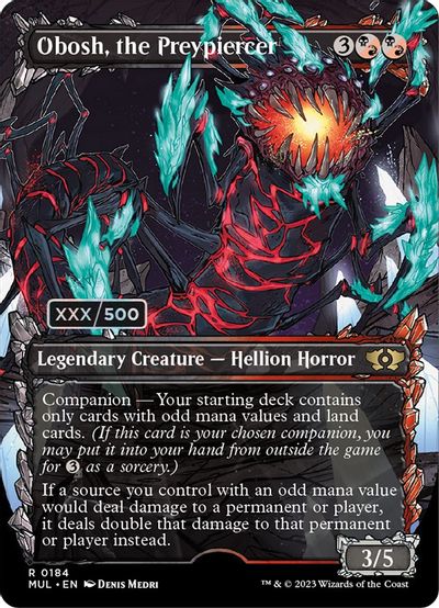 Obosh, the Preypiercer (Serial Numbered) card art