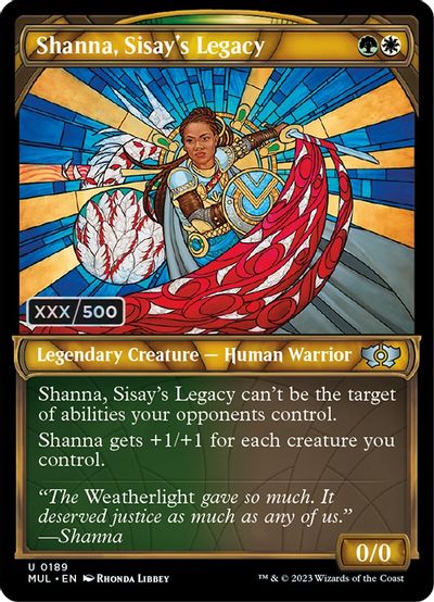 Shanna, Sisay's Legacy (Serial Numbered) card art