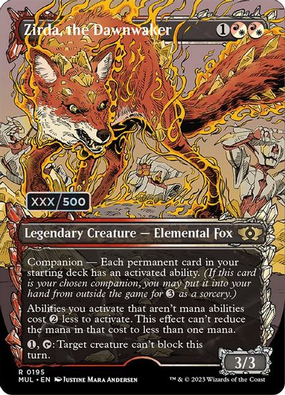 Zirda, the Dawnwaker (Serial Numbered) card art