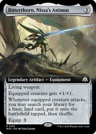 Bitterthorn, Nissa's Animus (Extended Art) card art