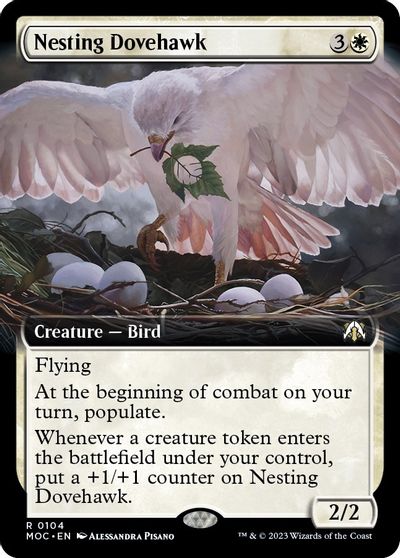 Nesting Dovehawk (Extended Art) card art