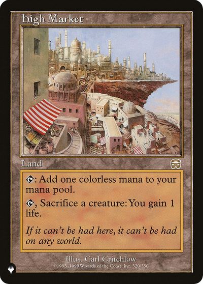 High Market card art