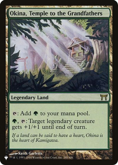 Okina, Temple to the Grandfathers card art