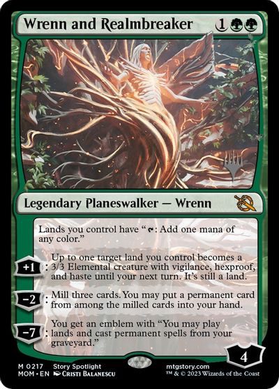 Wrenn and Realmbreaker card art
