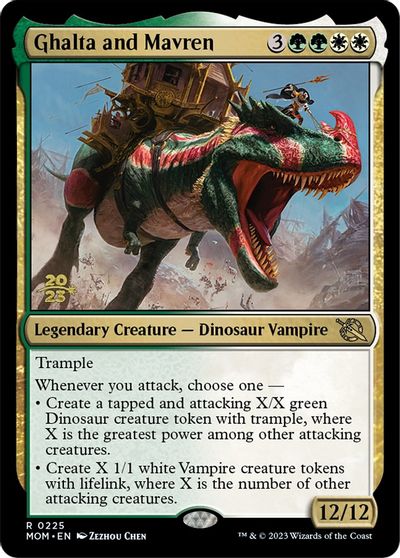 Ghalta and Mavren card art