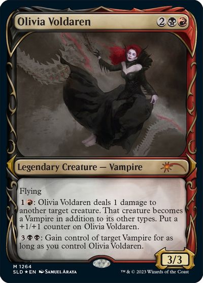Olivia Voldaren (Halo Foil) card art