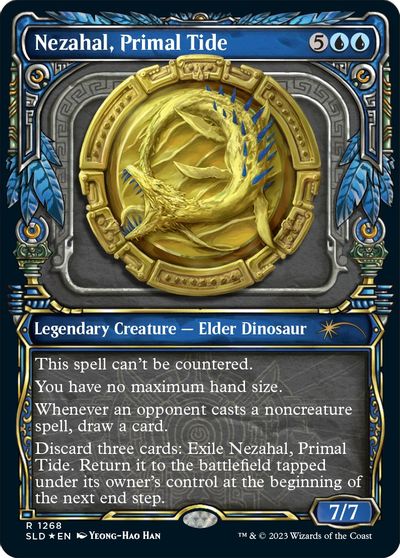 Nezahal, Primal Tide (Halo Foil) card art