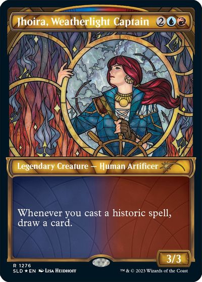 Jhoira, Weatherlight Captain (Halo Foil) card art