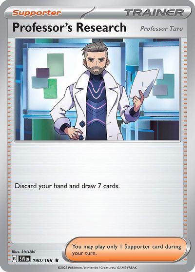 Professor's Research [Professor Turo] - 190/198 (Non-Holo) card art