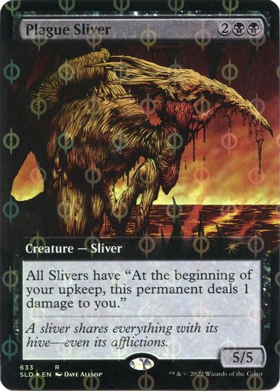 Plague Sliver (Extended Art) (Step-and-Compleat Foil) card art