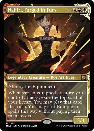 Nahiri, Forged in Fury (Halo Foil) card art