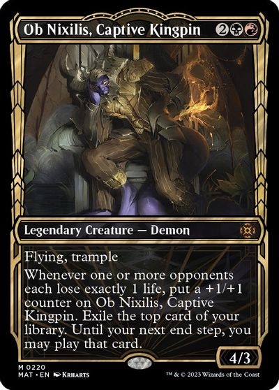 Ob Nixilis, Captive Kingpin (Halo Foil) card art