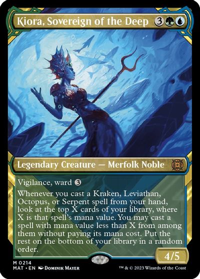 Kiora, Sovereign of the Deep (Halo Foil) card art