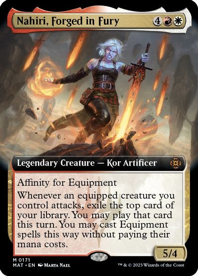 Nahiri, Forged in Fury (Extended Art) card art